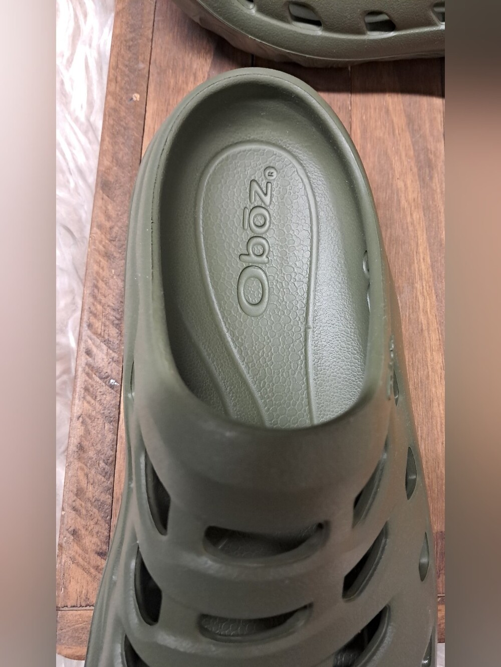Oboz Whakata Coast Recovery Clogs Unisex Olive Green Camp Slide Mules Size 8 - Picture 5 of 10